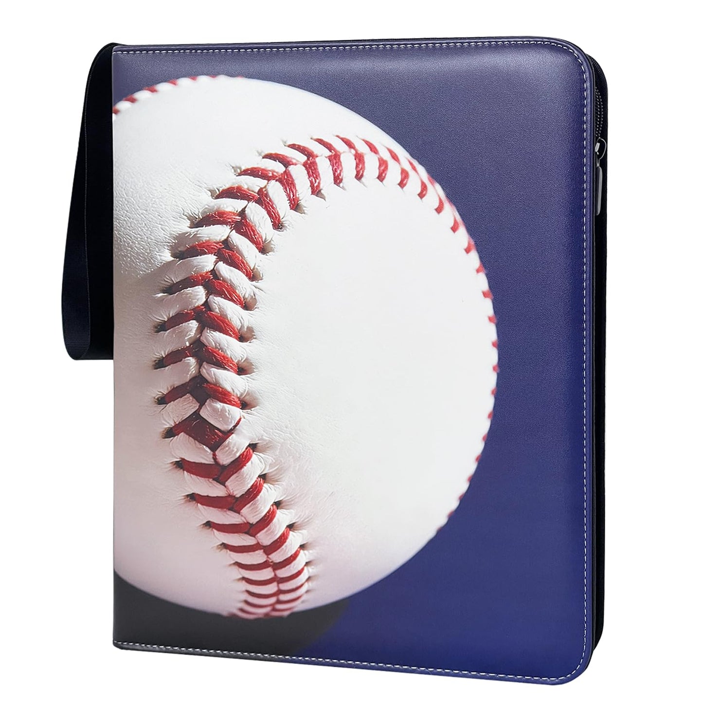 900 Pockets Baseball Card Binder with Premium Black Pages & Sleeves - Trading Card Holder Album Storage Protector for Collectors, Boys & Girls Gift