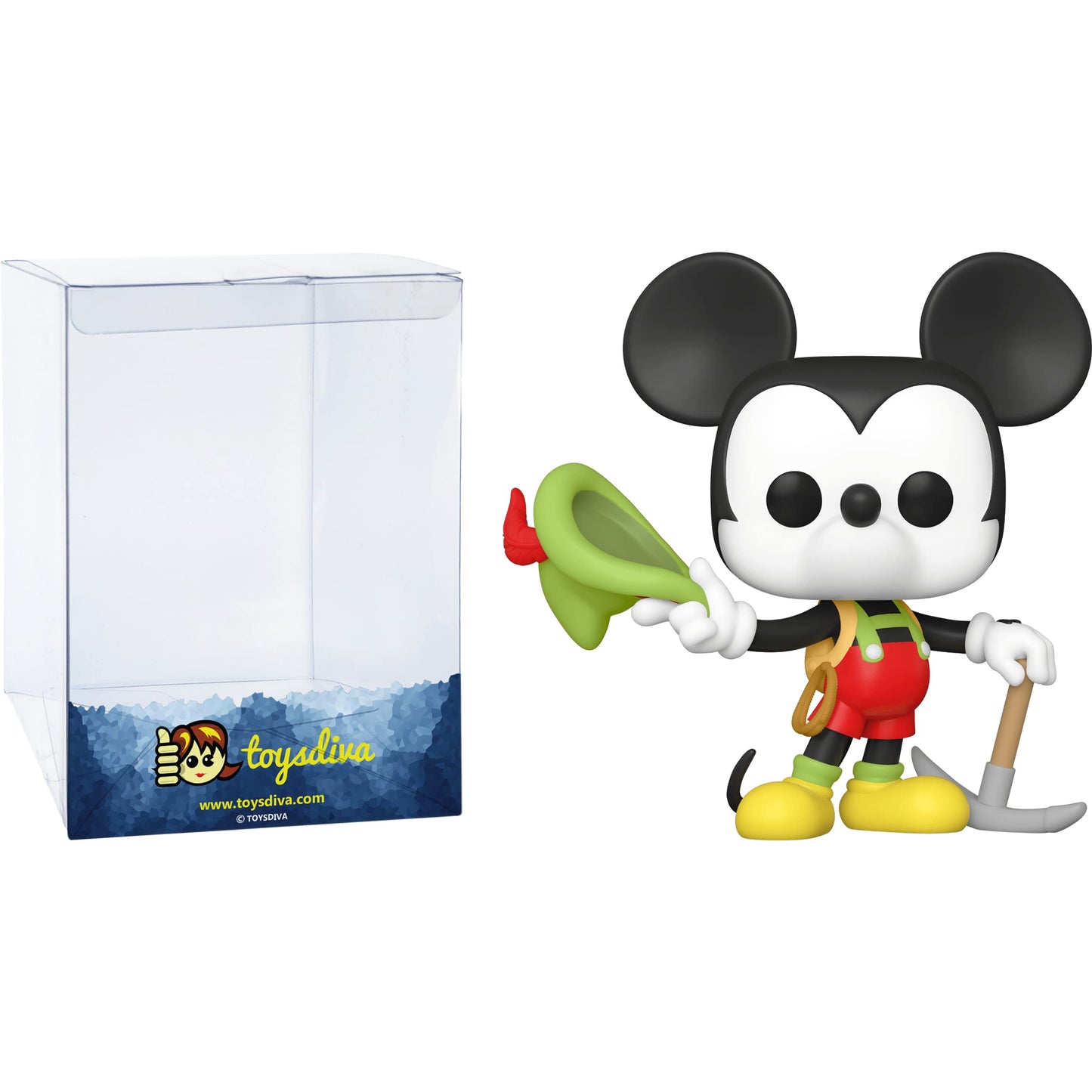 Funko Matterhorn Bobsleds M i c k e y : P o p ! Vinyl Figurine Bundle with 1 Compatible 'ToysDiva' Graphic Protector (812-50374 - B)