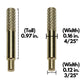 WE Games Cribbage Board Pegs Metal, Set of 9 Machined Cribbage Pegs Unique, 3 Colors (Brass, Silver & Black) Felt Pouch for Travel, Bulk Cribbage
