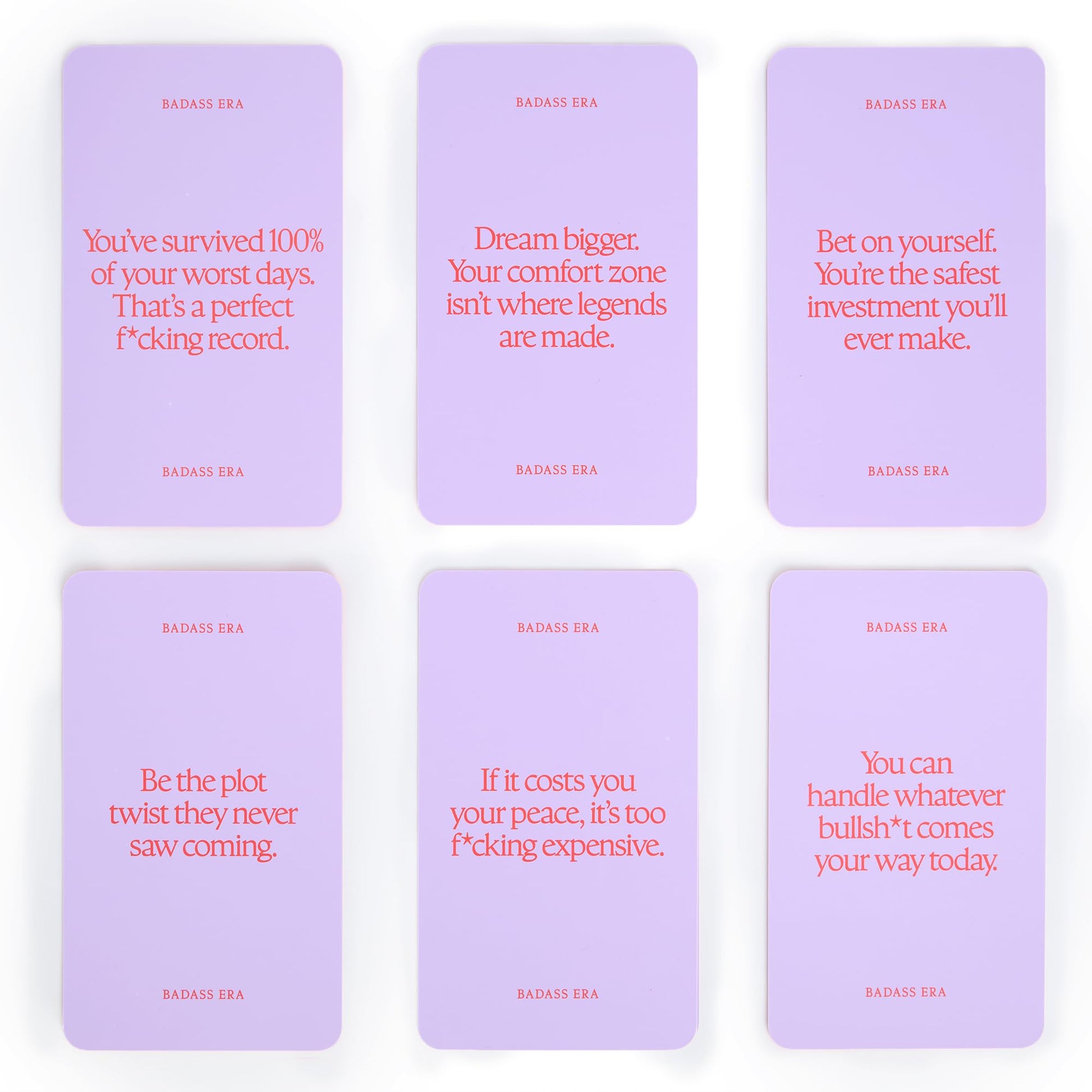 Badass Era Affirmation Cards | 50 Self Love and Encouragement Cards