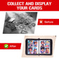 800 Card Binder 4 Pocket, Trading Card Holder Fits 800 Cards With 100 Removable Sleeves, Portable Collection Card Ablum, Game Card Case book With