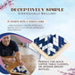 yamma 4-in-a-Row Game with Wooden Spinning Board, 3D Visual Strategy Experience for Ages 12+, a Quick and Clever Challenge Ideal for Families, Teens