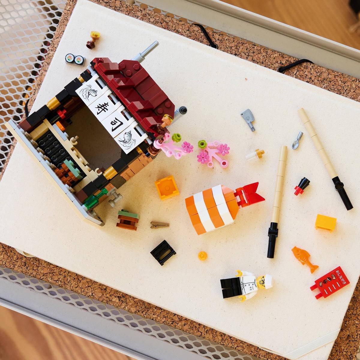 LEGO Restaurants of the World: Japan - 289-Piece Japanese Restaurant Building Kit with Chef Minifigure, Sushi Decor Display Model, Collectible Gift