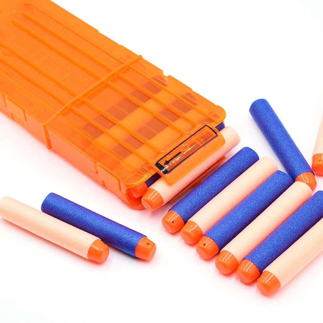 OIMIO Bullet Clips, 4 Pack 12 Darts Quick Reload Clips Magazine Clips for Nerf n-Strike Elite Blaster