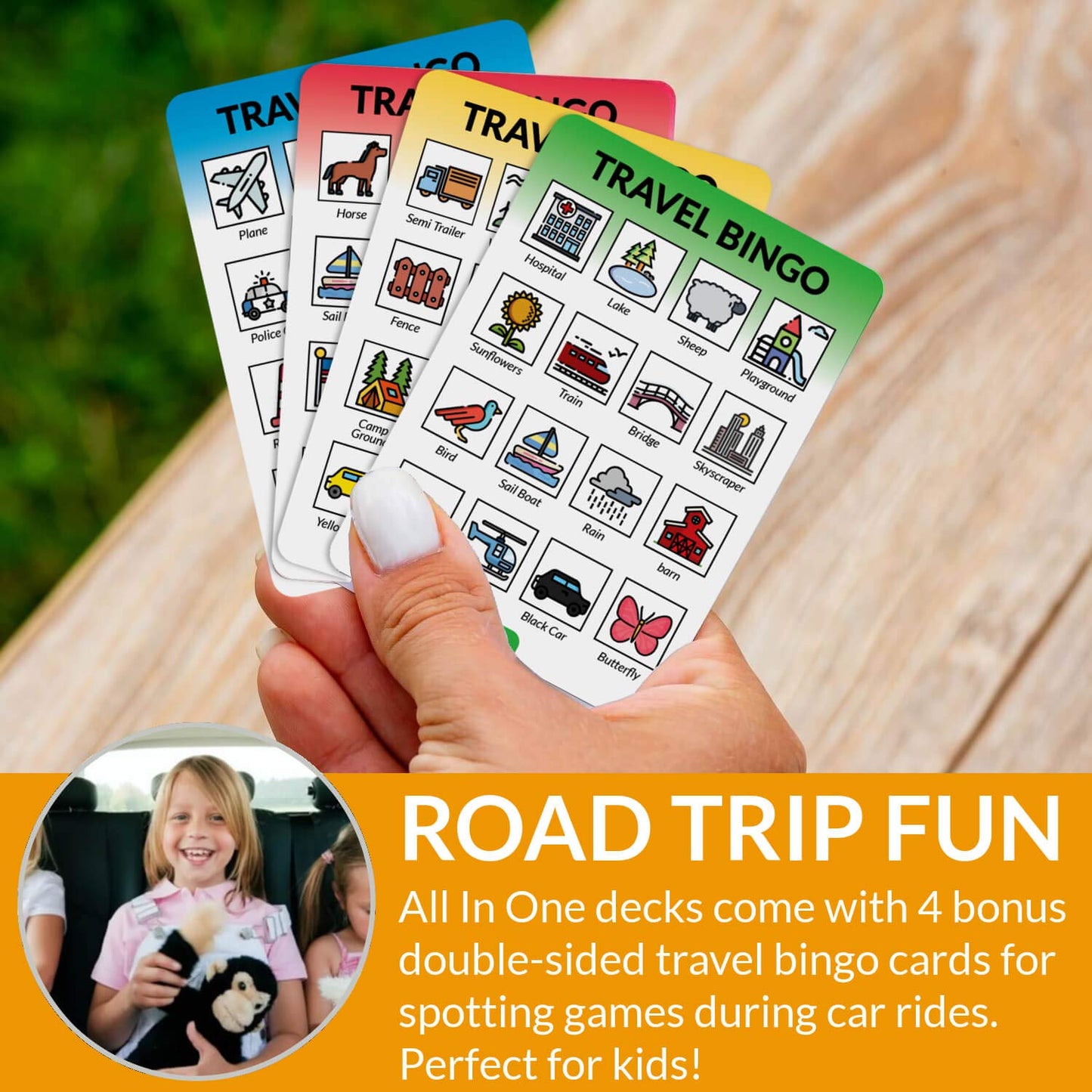 All in One Deck - Hundreds of Games in One Deck of Cards with Free Card Game eBook. Waterproof White PVC Plastic Playing Cards with Dominoes, Letter