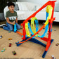 Hot Wheels Toy Car Track Set, Track Builder Unlimited Corkscrew Twist Kit Playset & 1:64 Scale Vehicle, 2 Ways to Race, Connects to Other Tracks