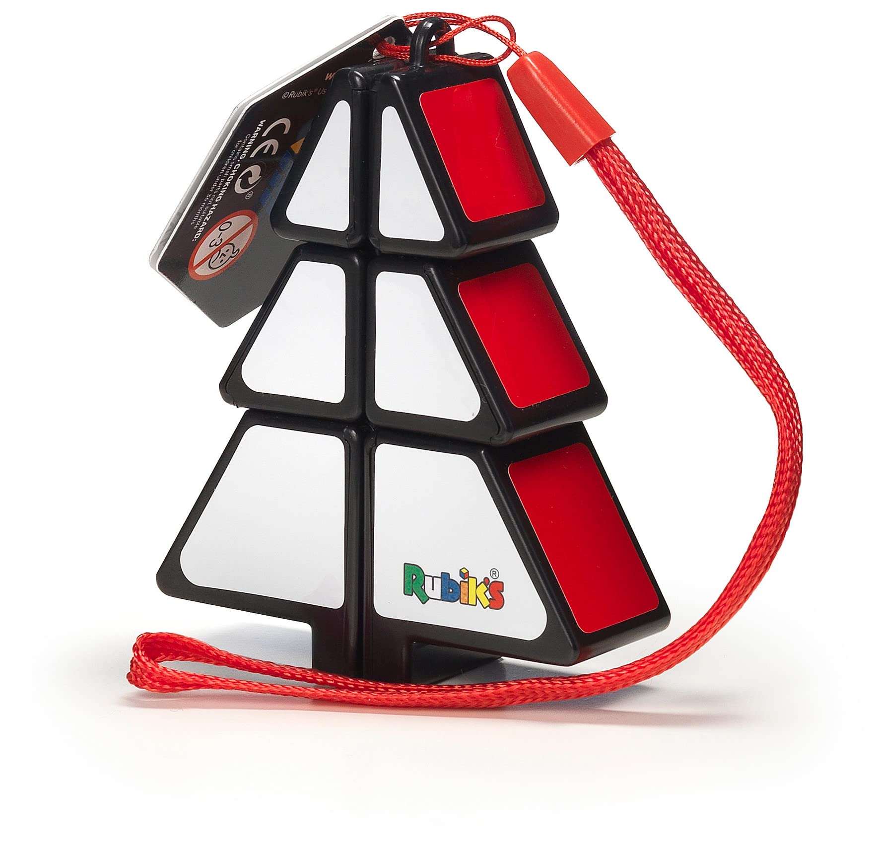 Rubik's Cube Christmas Tree Puzzle Game for Adults & Children, Mini Puzzle Keyring Size 1 x 2 x 3 cm Christmas Tree Decoration Problem Solving