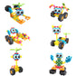 Basic Fun Kid K'NEX | Zoomin' Buddies 20 Model | Kids Craft Set with 48 Pieces | Educational Toys for Kids, Fun and Colourful Building Toys for Boys