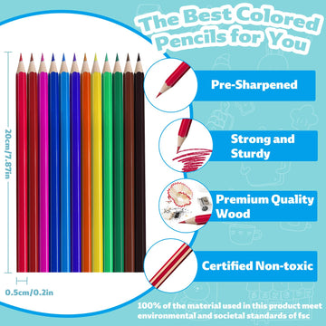 OSIMIG 432 Count Colored Pencils Bulk, 36 Packs with 12 Colors, Color Pencils for Kids, Pre-Sharpened Bulk Colored Pencils for Adults,Kids School