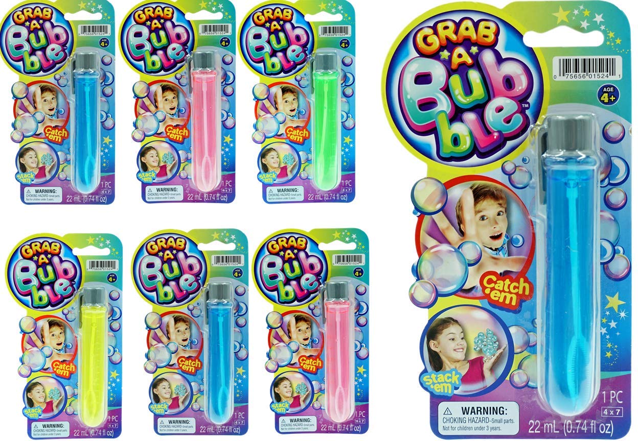 JA-RU Grab a Bubble Touchable Mini Bubble Wands (6 Pk) 1524-6
