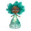 Crystalina Dolls - Turquoise Girls Collectible Toys with Color Changing LED Dress and Amulet Necklace