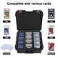 Graded Card Case Storage Box - DIY Trading Card Storage Organizer - PSA BGS SGC TCG Top Loader Holder - Hard Slab Case for Baseball Football Magnetic