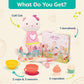 B. toys Tippy Toes Cali Cat Plush Tea Party Playset with Storybook