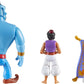 Disney Aladdin Storytellers Pack of 3 Figures Genie, Aladdin and Magic Carpet, Cave of Wonders Authentic Posable Movie Toys 4 Inch Scale