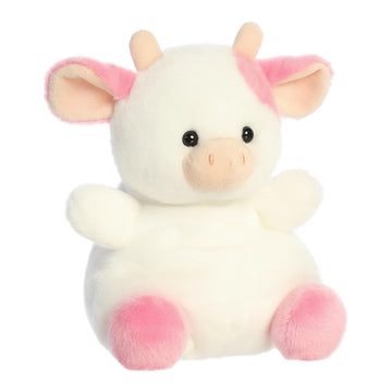 Aurora® Adorable Palm Pals™ Party Sized Belle Strawberry Cow™ Stuffed Animal - Fun Collectible Plush for Kids and Adult Collectors - Perfect