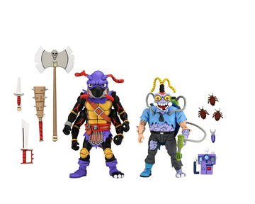 NECA Teenage Mutant Ninja Turtles 7" Scale Antrax & Scumbug Collectible Action Figures Set