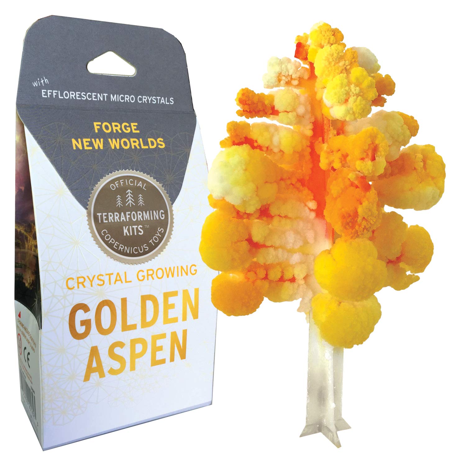 Crystal Growing Aspen Tree | Copernicus Toys Official Terraformer kit | Grows in Hours | Facts and Instructions Included