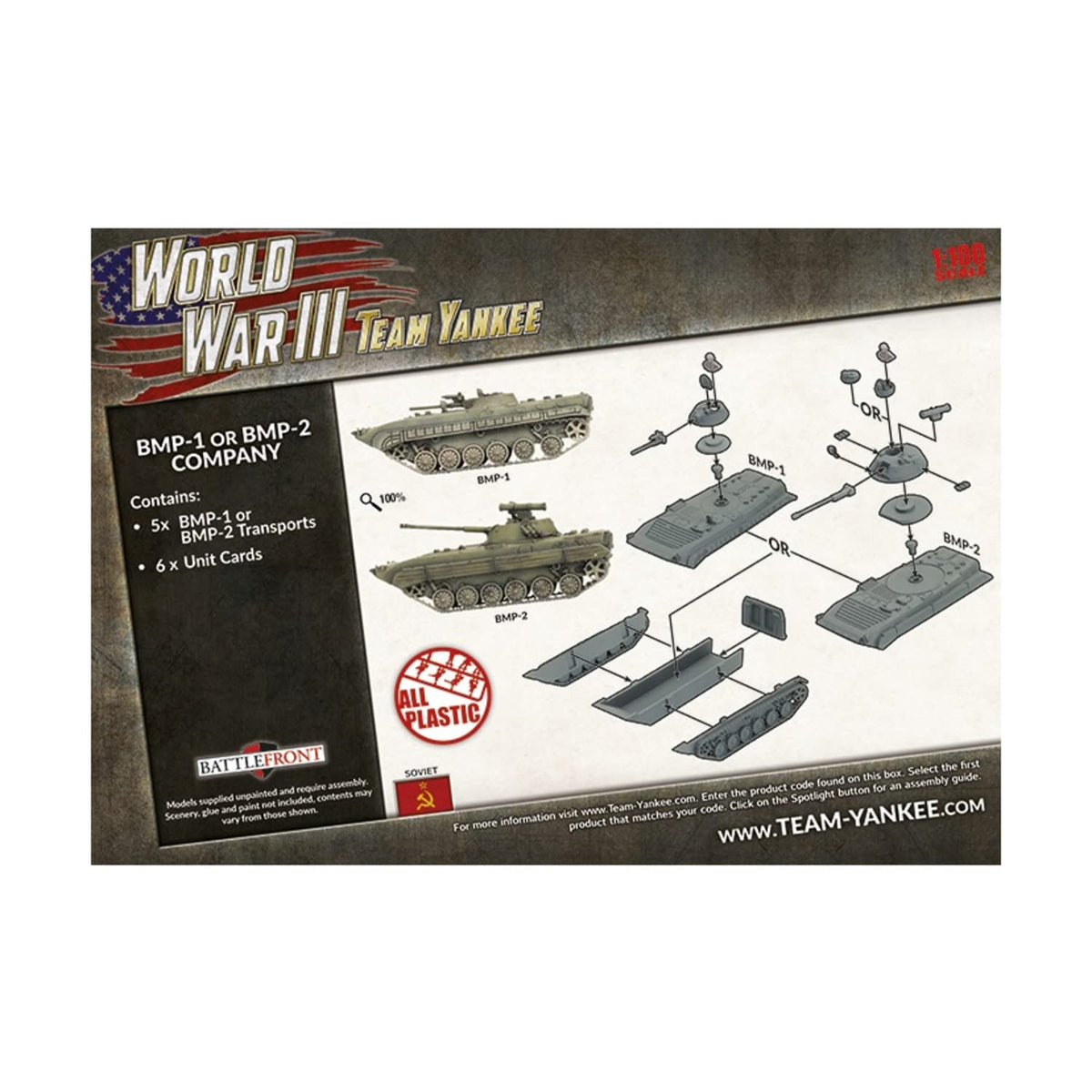 Team Yankee BMP-1 or BMP-2 Company (Plastic)
