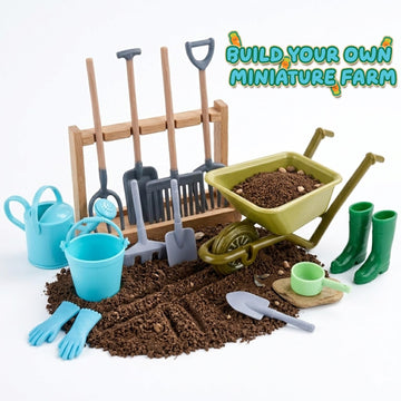 1:12 Scale Miniature Dollhouse Garden Tools Set