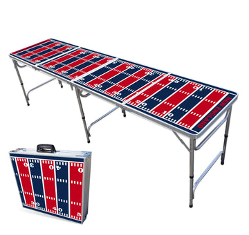 8-Foot Professional Beer Pong Table - New England Football Field