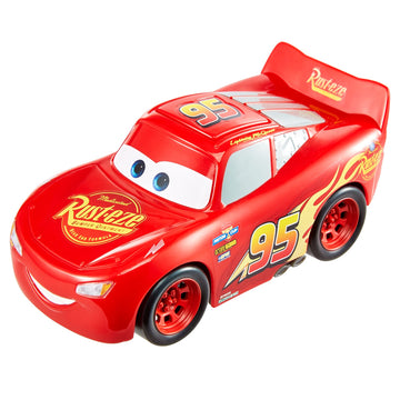 Disney Cars Toys Track Talkers Lightning McQueen, 5.5-in, Authentic Favorite Movie Character Talking & Sound Effects Vehicles, Fun Gift for Kids Aged