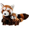 Rhode Island Novelty 11" and 5.5" Birth of Life Red Panda and Baby Plushes, 1 Set per Order