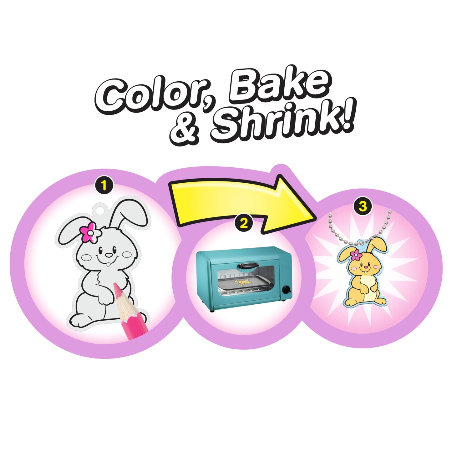 Shrinky Dinks Easter Kit, 12-Pieces, Kids Art and Craft Activity Set, Kids Toys for Ages 5 Up by Just Play