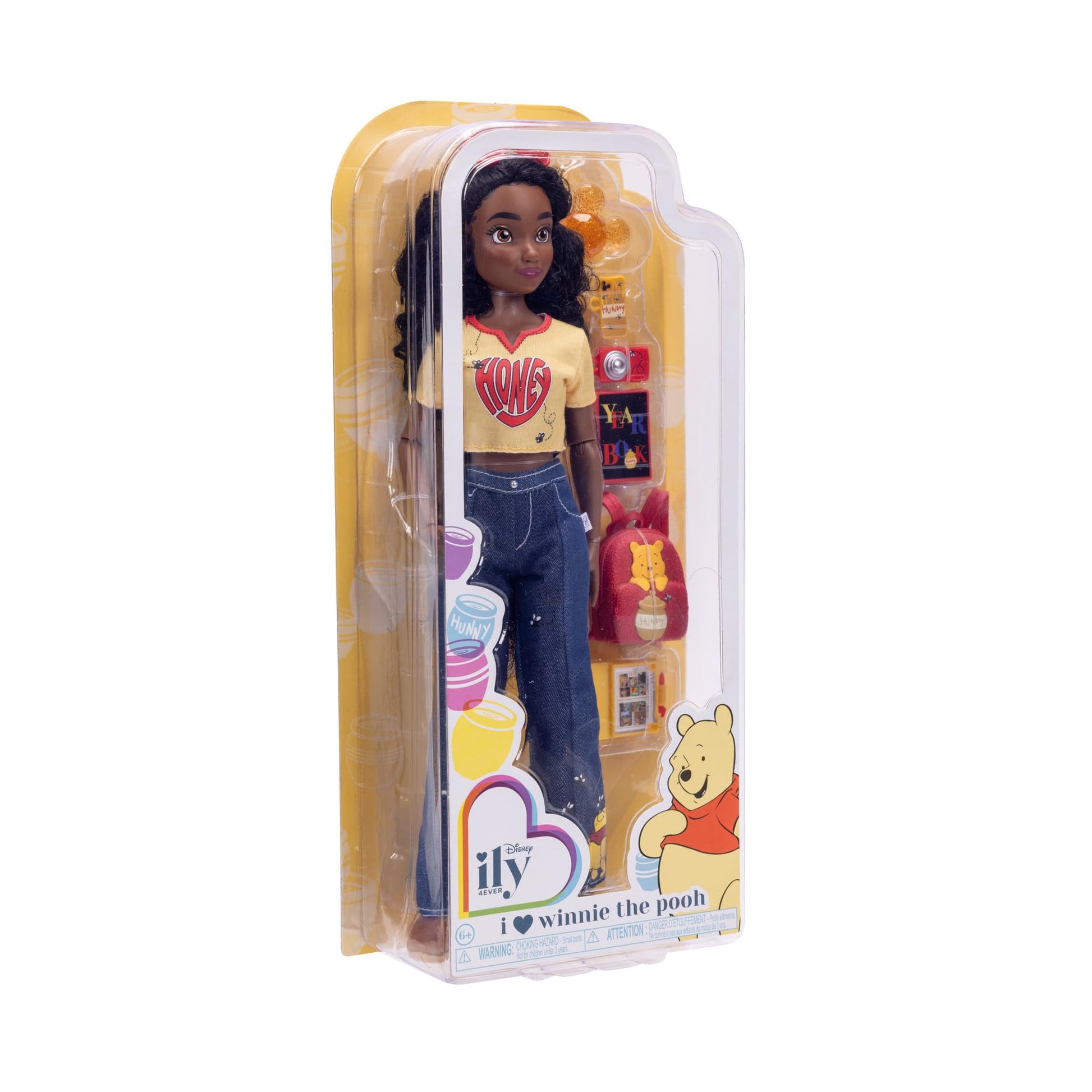 Disney ILY 4ever Fashion Dolls, Inspired by Winnie the Pooh 11.5" Tall with 13 Points of Articulation, Glittery Mickey Ring Included for You!