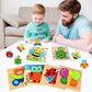 Wooden Puzzles Toddler, 6 Pack Animal Jigsaw Puzzles Montessori Toys for Kids Baby Boys Girls Brain Development Preschool Learning Educational Toy