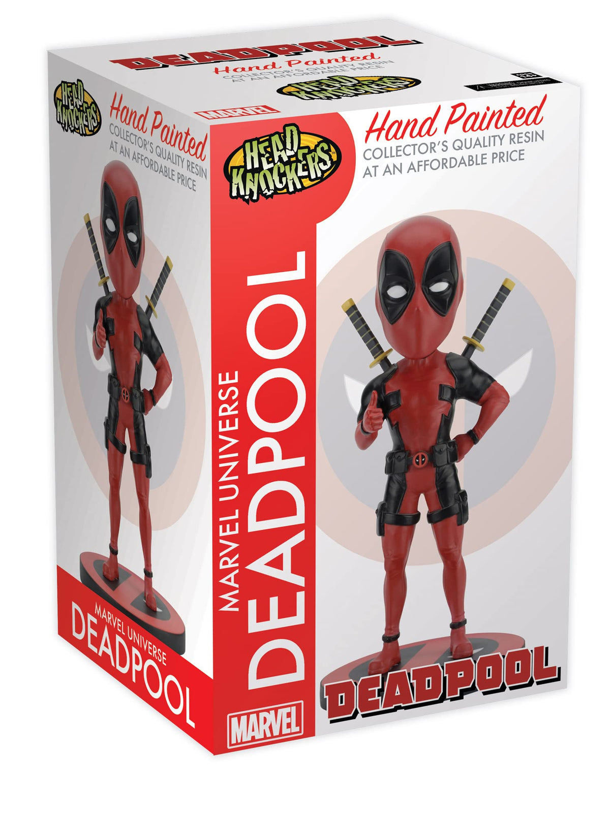 NECA Collectible Marvel Classic Deadpool Head Knocker, 8-Inches