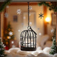 Black Miniature Doll House Birdcage Ornament Model Home Desktop Decor Gift,Miniature Doll House Furniture and Accessories