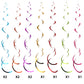 Outus 60s 70s Hippie Theme Birthday Party Decorations Foil Swirl Decorations, 60s 70s Peace Out Sign Groovy Daisy Retro Flower Power Cutouts Hanging