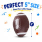 Liberty Imports 4 Pk Soft Stuffed PU Sports Balls for Kids, Toddlers - Football Baseball Basketball Soccer