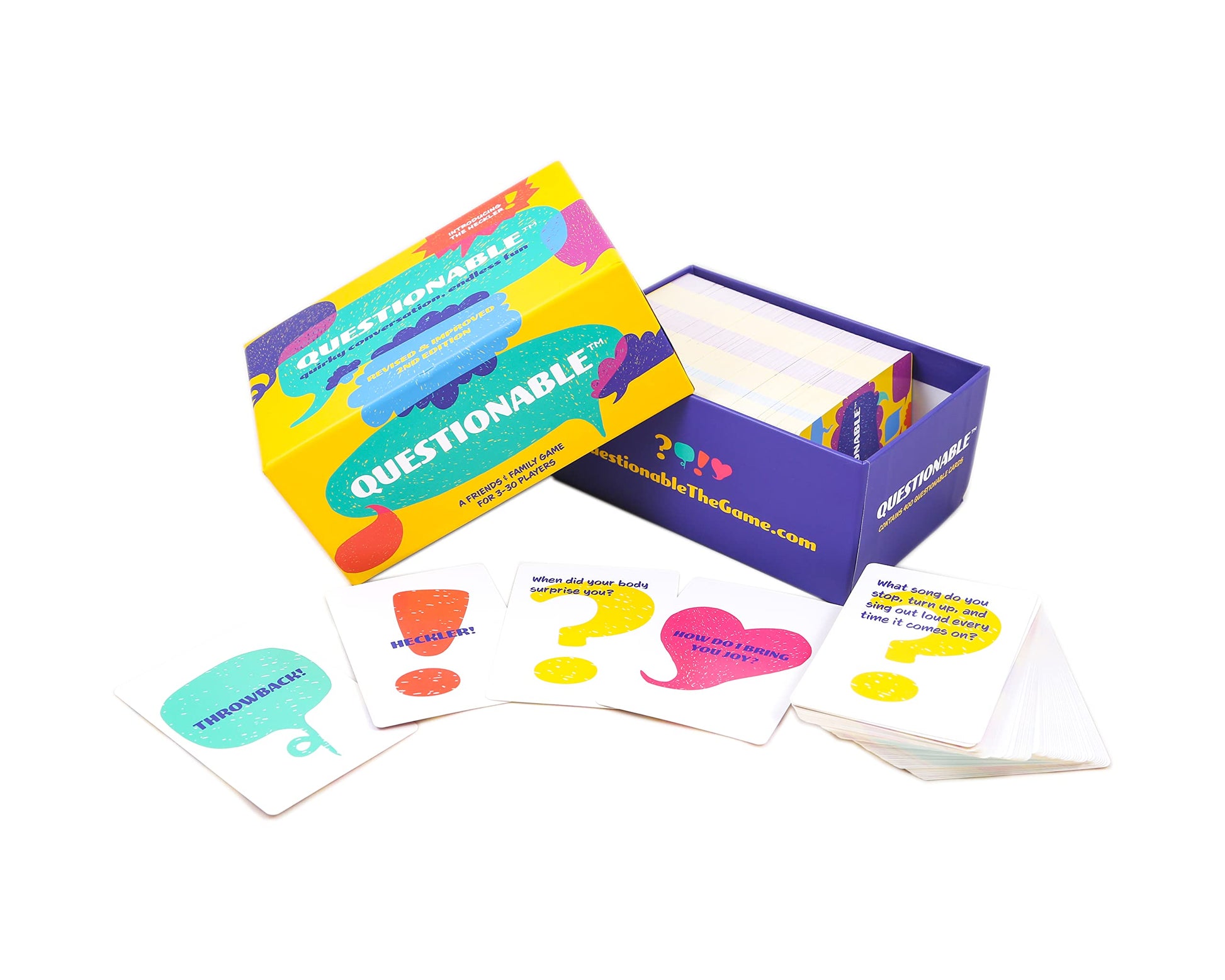 Questionable 2 - The Best Icebreaker Card Game to Get Adults Talking - Card Game for Families' Weekly Game Night (First Edition)