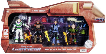 Disney and Pixar Lightyear Recruits to The Rescue 4 Pack 5 Inch Figures & Sox