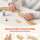 VEVOR 70PCS Wooden Train Set, with Magnetic Crane, Wood Train Track Toy for Kids Ages 3-8, Construction Crane Railway Set, Compatible with Major