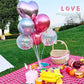 SZCQ 5 Sets Balloon Stand Holder Kit for Table Sticks With Suction Cups Balloon Centerpiece Stand Kits Tabletop Reusable Clear Balloon Stand