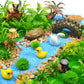 MOMOONNON 100pcs Model Trees Miniature Plants Fairy Garden Scenery Artificial Wargame Fake Trees Model Railroad Scenery Diorama Supplies Landscape