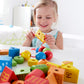 Hape String Shapes Wooden Toy Blocks in 32 Pieces, 3+ Years, Water Based Paint, String