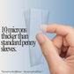 TitanShield 500 Count 60-Microns Thickness Soft Penny Card Sleeves 2-5/8” x 3-5/8” (67x94mm), Ultra Clear (500 Count)