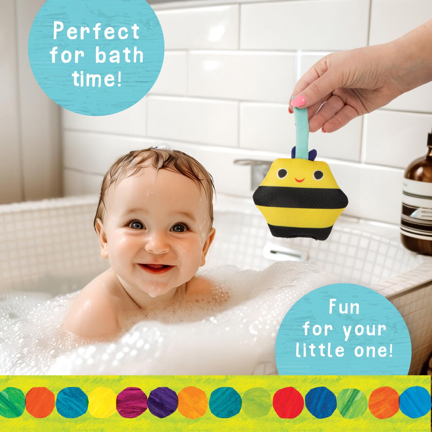 Kids Preferred Eric Carle Toddler Toys The Very Hungry Caterpillar Toy Water Play Set for Bath, Pool, or Beach, Floating Bath Toys for Kids Ages 0