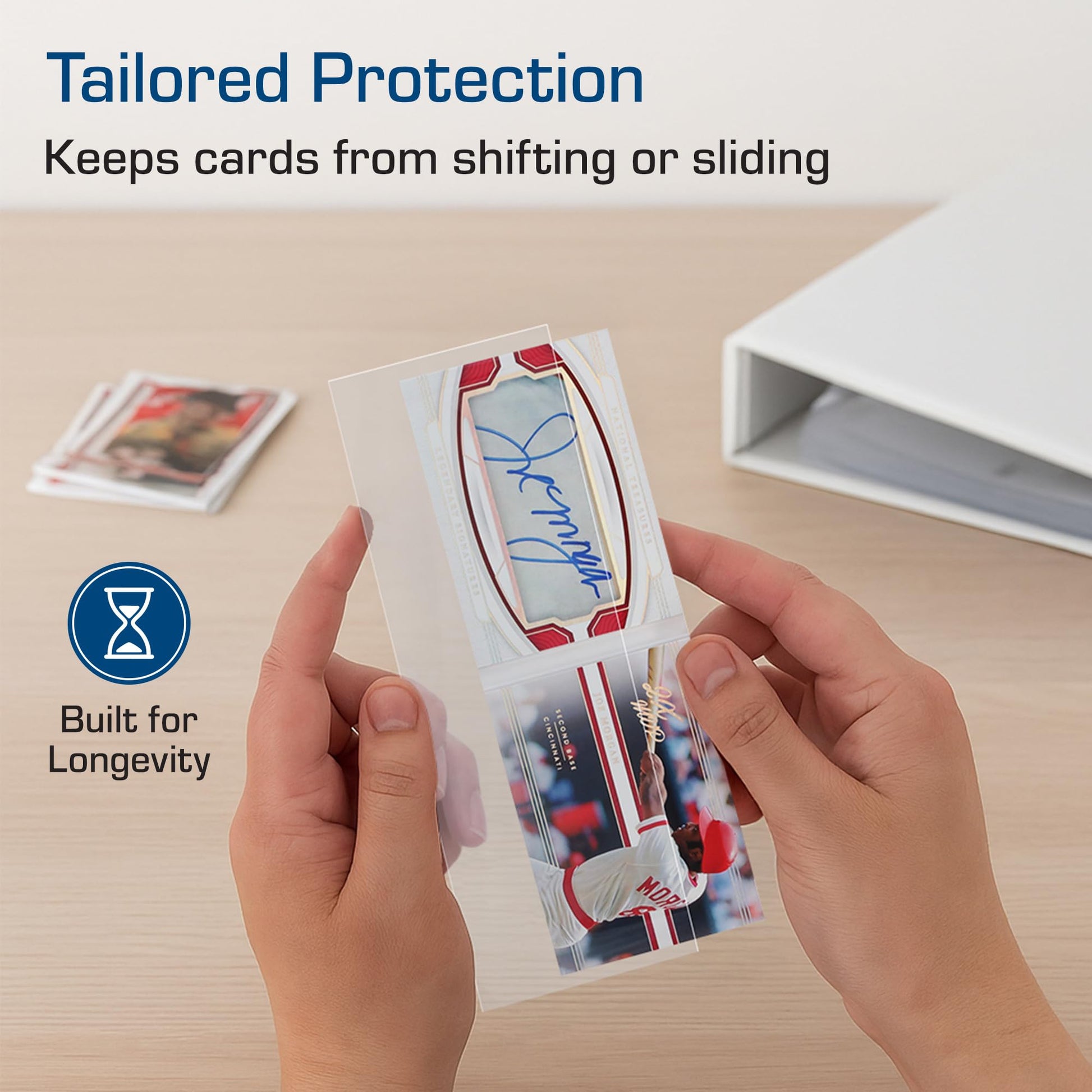 BCW Booklet Card Sleeves - 50 Pack | Crystal Clear Polypropylene Sleeves for Ultimate Preservation and Display | 7 3/8 x 2 5/8 Inches | Acid-Free