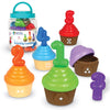 Learning Resources Counting Cupcakes - Number and Color Recognition Skills, Kitchen Play Food for Kids, Fine Motor Skills, Matching Toys, Homeschool,