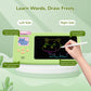 ZONSTVYS Talking Flash Cards for Toddlers: 2-in-1 LCD Writing Tablet, Green