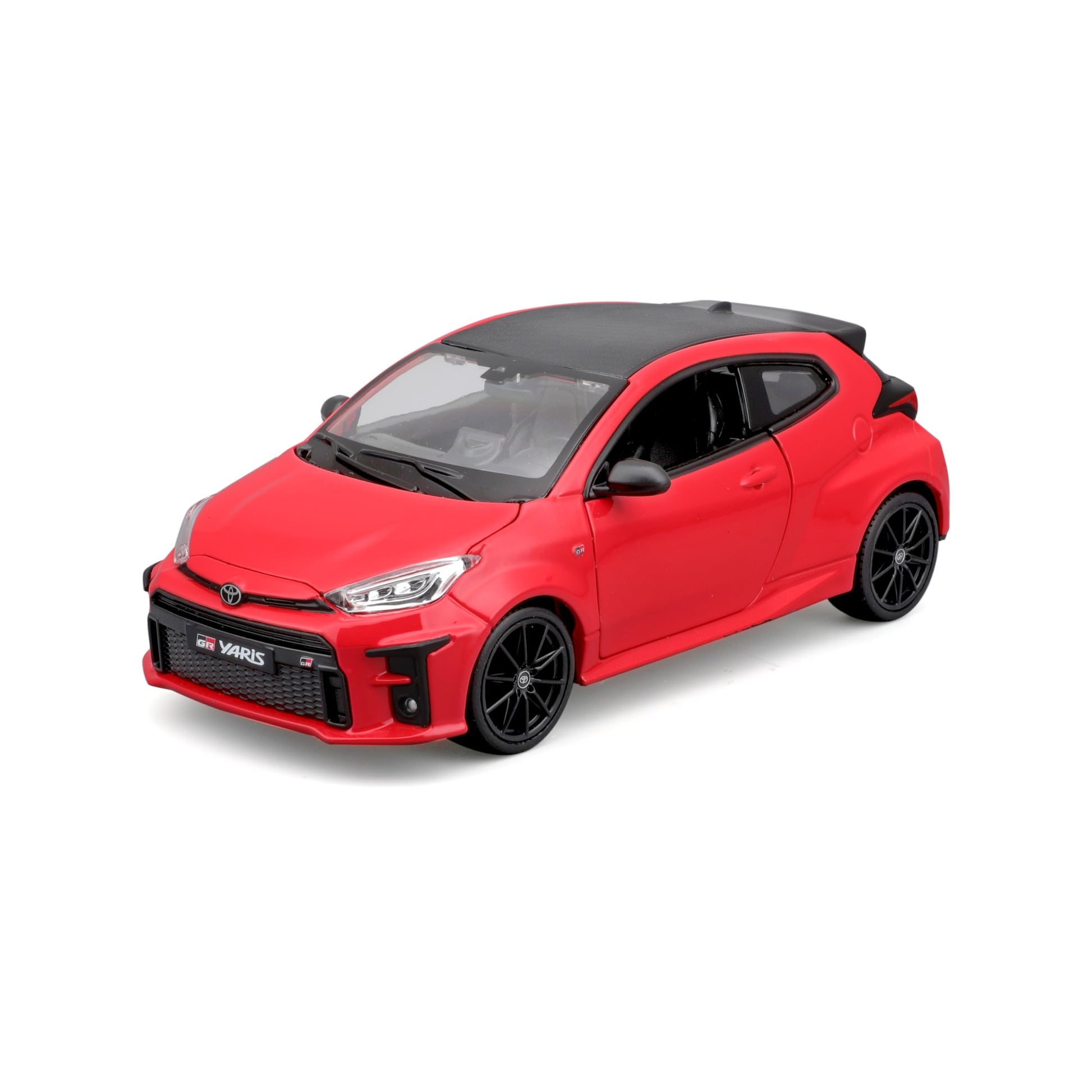 Maisto 2021 Toyota GR Yaris Red with Carbon Top Special Edition Series 1/24 Diecast Model Car