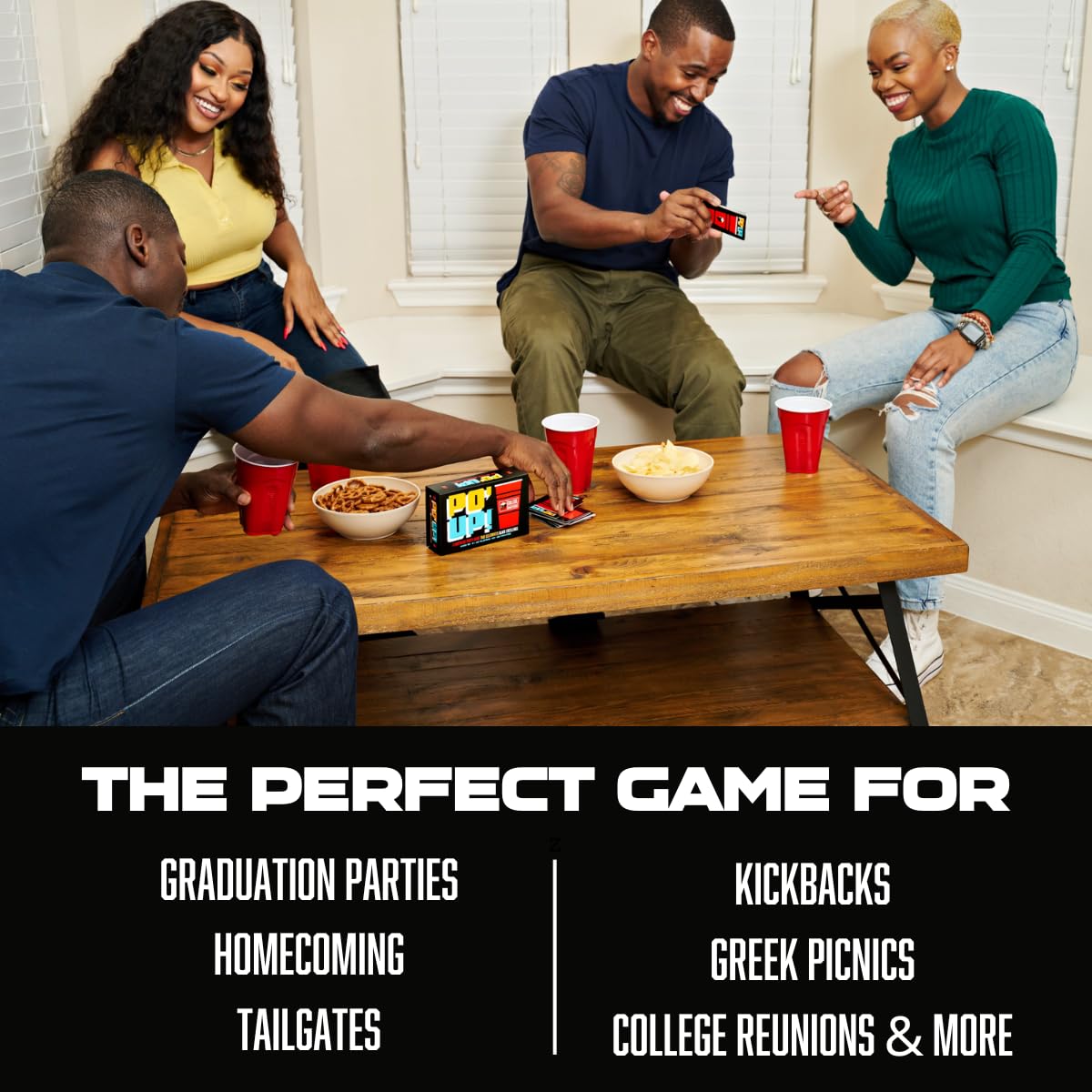 PO' UP! College Edition - A Party Game Celebrating Black College Students and Grads from HBCUs to PWIs | 215 Questions | Ages 18+ | 2+ Players