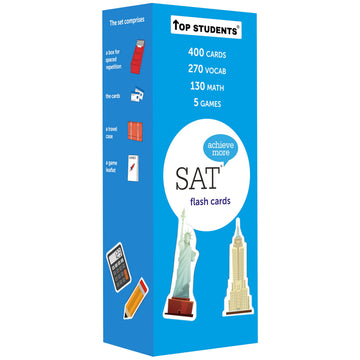 SAT Flash Cards 2026-2027 | 400 SAT Vocabulary + SAT Math Flash Cards | SAT Prep | SAT Math Cards | SAT Vocab Cards | SAT Prep Cards | SAT Words | SAT