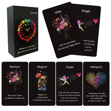 MUILKVY Love Oracle Cards - 60-Card Deck for Relationships, Singles & Beginners | Gain Clarity, Uncover Emotional Barriers, Twin Flame & Soulmate
