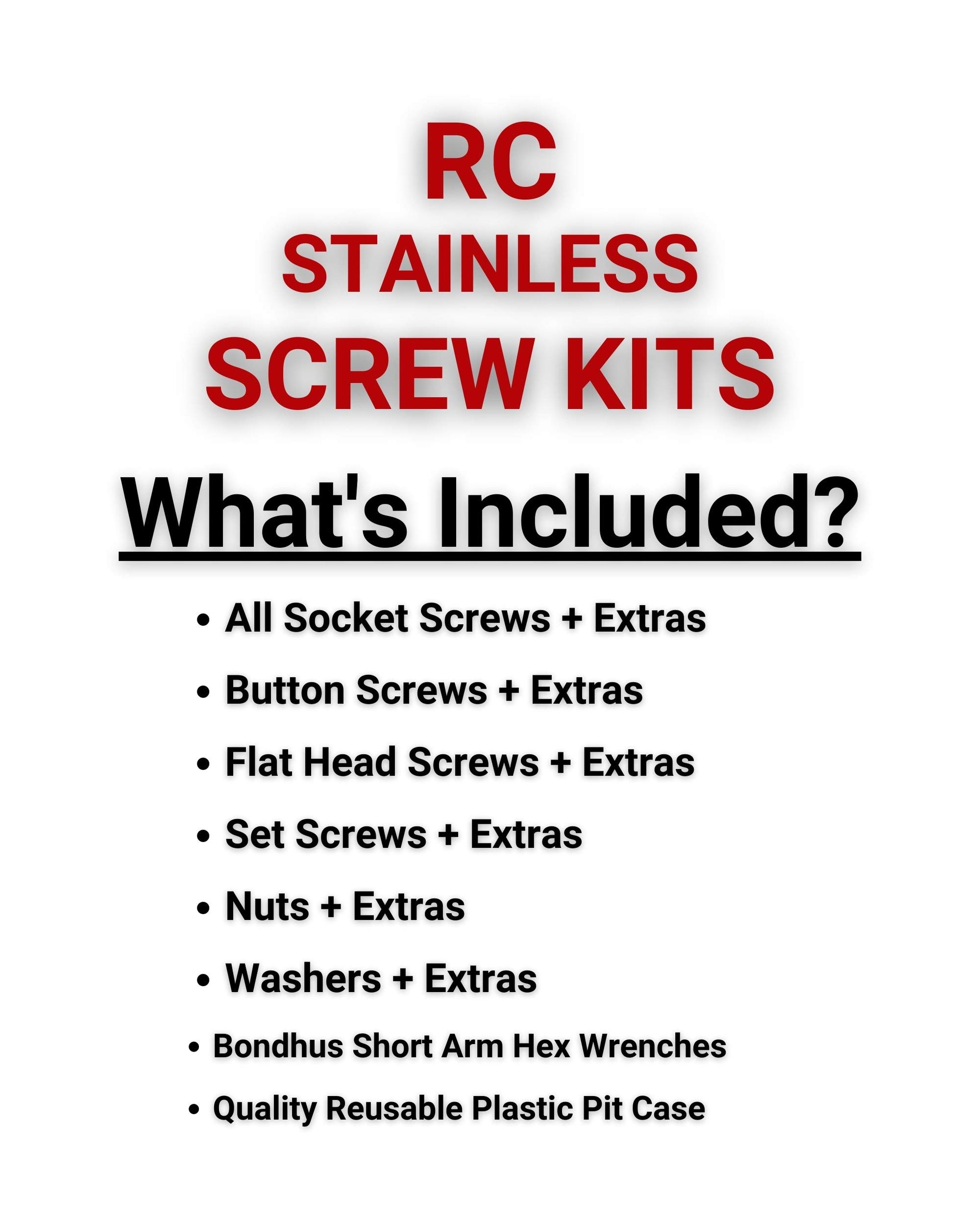RCR064 - Redcat Racing Everest Gen 7/Pro Stainless Steel Screw Kit
