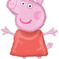 Anagram Peppa and George 3rd Birthday Party Supplies Pig Foil Balloon Bouquet Decorations, BQ_4283